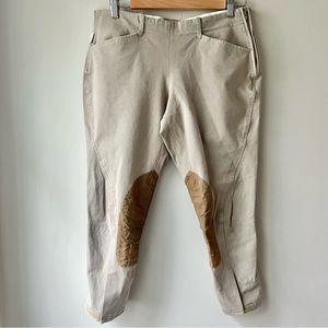 The Tailored Sportsman | Tan Trophy Hunter Mid Rise Zip Breech Size 30